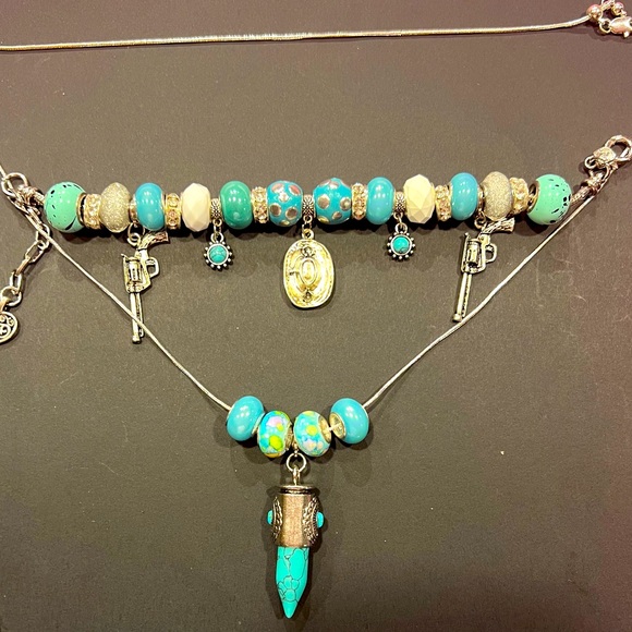 Bracelet and Necklace cowboy/western set - Picture 1 of 1